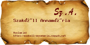 Szakáll Annamária névjegykártya